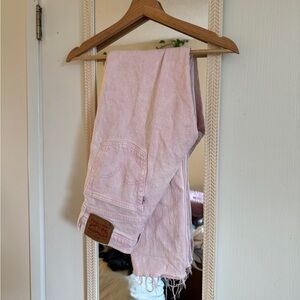 Levi’s 501 button fly pink wash